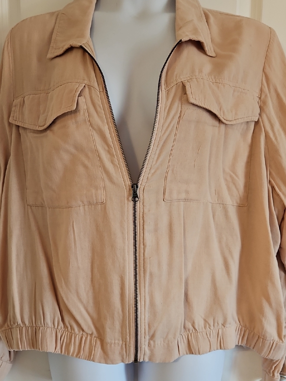 torrid Tan Zip-Front Utility Jacket